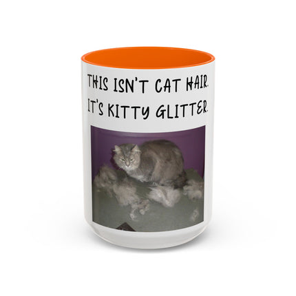 Kitty Glitter Mug – 15oz Accent Ceramic Cup for Cat Lovers