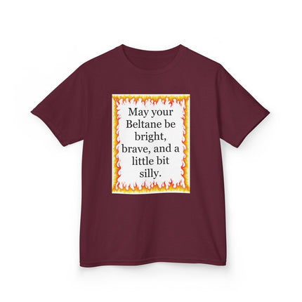 Beltane Kids T‑Shirt — "May your Beltane be bright, brave, and a little bit silly"