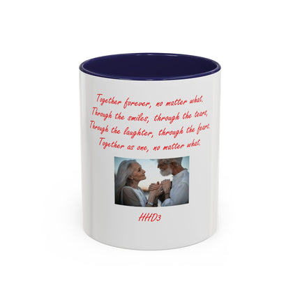 Accent Coffee Mug — 'Together Forever' Romantic Photo Mug (11/15oz)