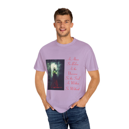Mystic Quote T-Shirt – “As Above So Below” Graphic Tee (Unisex)