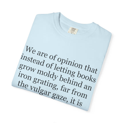 Jules Verne Quote T-Shirt — Literary Quote Tee for Book Lovers