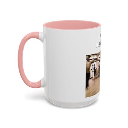 Dancing Is Silent Poetry Accent Coffee Mug — Inspirational Dance Quote Mug
