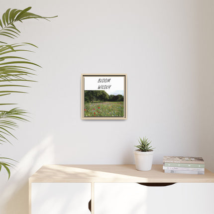 Bloom Wildly Framed Canvas Print — Wildflower Meadow Wall Art