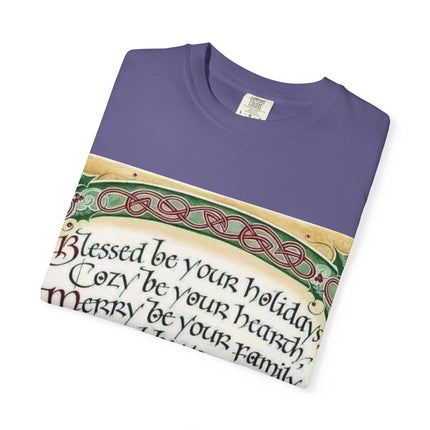Blessed Be Your Holiday Unisex Garment-Dyed T-Shirt