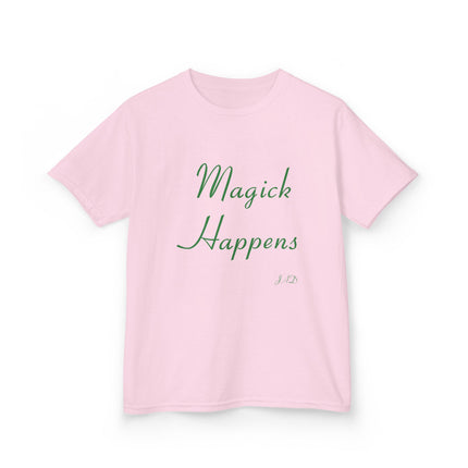 Magick Happens Kids Tee – Cotton T-Shirt for Creative Dreamers