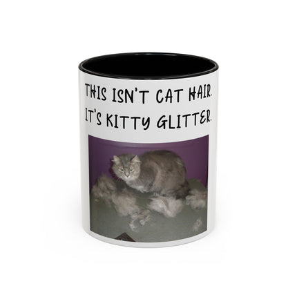 Kitty Glitter Mug – 11oz Accent Ceramic Cup for Cat Lovers