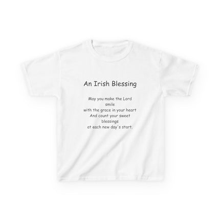 Kids Irish Blessing Tee - Inspirational Kids Cotton Shirt