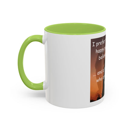 Magic & Happiness Quote Coffee Mug – "I prefer the company of happy people who are believers in magic"