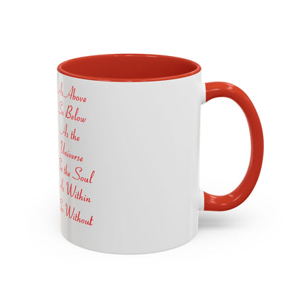 Mystical Accent Mug – “As Above, So Below” Enchanting Design, 11oz