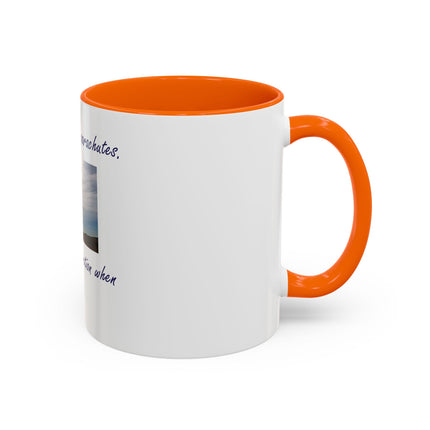 Parachute Minds Coffee Mug — "Minds are like parachutes. They only function when open."