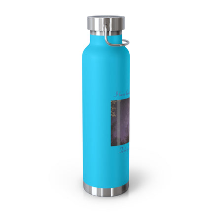 Starry Night Insulated Water Bottle - 22oz, Inspirational Quote