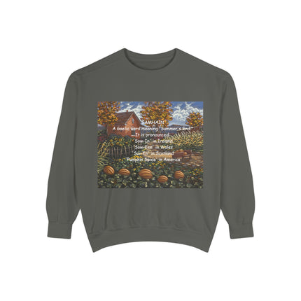 Samhain Sweatshirt – Cozy Unisex Pullover with Pumpkin Spice Wit