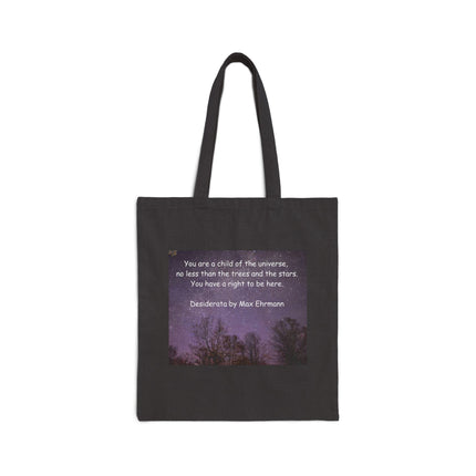 Tote Bag — Inspirational "You are a child of the universe" Quote Canvas Tote