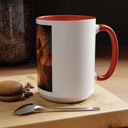 Mug — Pagan Bonfire Coffee Mug with Inspirational Beltane Quote