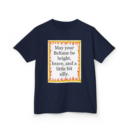 Beltane Kids T‑Shirt — "May your Beltane be bright, brave, and a little bit silly"