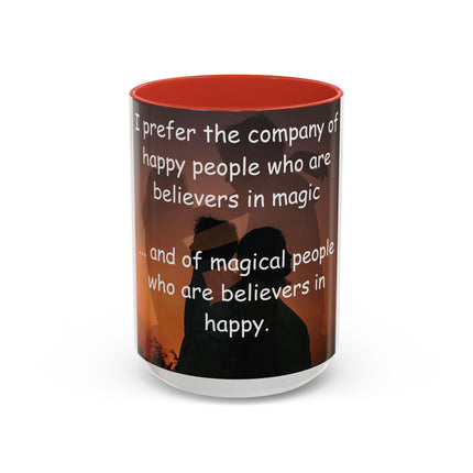 Believers in Magic Mug – 15oz Accent Ceramic Cup for Happy Souls