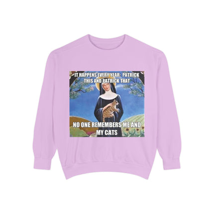 Humorous Unisex Sweatshirt - "No One Remembers Me and My Cats"