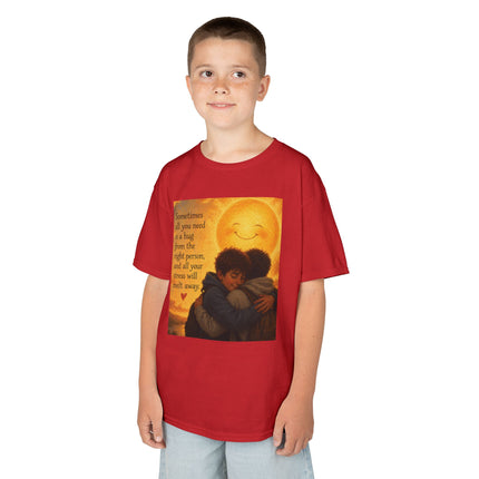Kids Hug Tee — "Sometimes all you need is a hug" Heartwarming Children's T‑Shirt