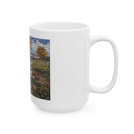 Samhain Autumn Pumpkin Spice Ceramic Mug (11oz & 15oz) — Cozy Fall Harvest Coffee Cup