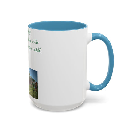 Flower Child Accent Coffee Mug - 15oz - Inspirational Gift for Nature Lovers