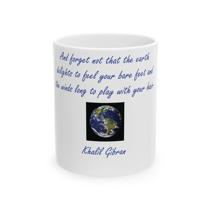 Eco-Friendly 11oz Mug – Khalil Gibran Quote on Nature