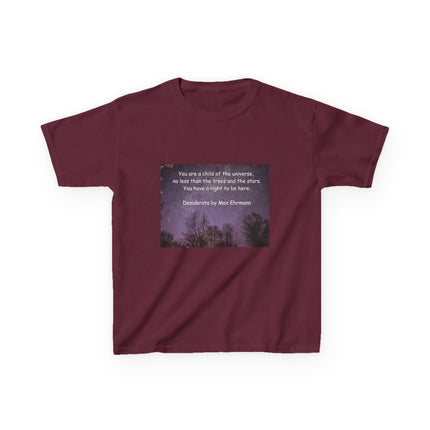 Kids Tee – “Child of the Universe” Quote – Heavy Cotton™