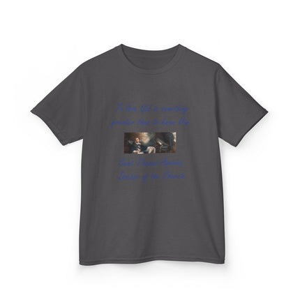 Kids Faith Tee – Saint Thomas Aquinas Quote – Heavy Cotton