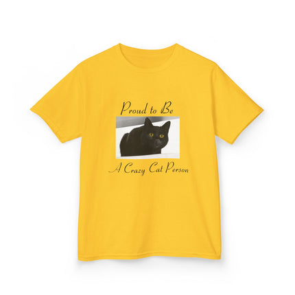 Proud Cat Person Kids Tee – Fun Cotton T-Shirt for Young Cat Lovers