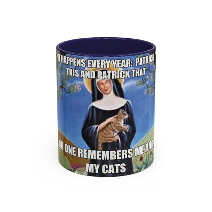 Funny Cat Lover Mug – ‘No One Remembers Me and My Cats’ – 11oz