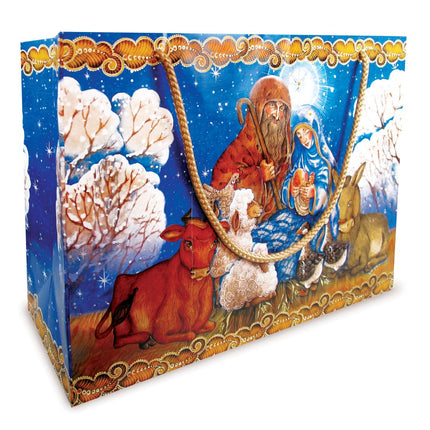 Christmas Nativity Gift Bag Large Set of 3 by - Christmas Decor - P040106-18-0