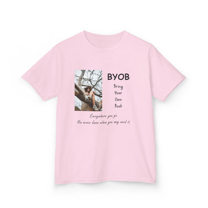 Kids BYOB Tee – “Bring Your Own Book” – Heavy Cotton T-Shirt