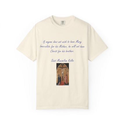 Saint Maximilian Kolbe Inspirational T-Shirt - Unisex Garment-Dyed Tee