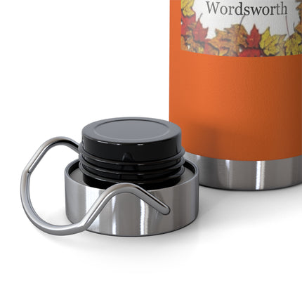 Autumn Leaves Quote Bottle — 22oz Copper Vacuum Insulated Bottle