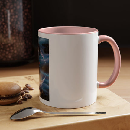 Moonlit Cat Coffee Mug — Whimsical Night Sky Art for Cat Lovers (11/15oz)