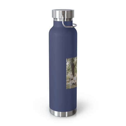 Copper 22oz Insulated Bottle — "Don't Regret Growing Older" Yoga Seniors Design
