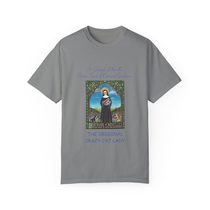 Saint Gertrude Cat Lady Tee – Unisex, Whimsical Design