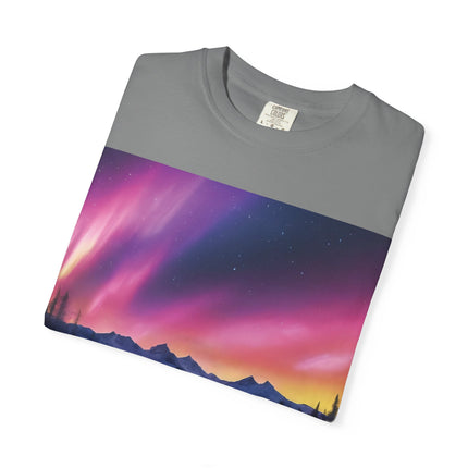 Aurora Lake T-Shirt — Northern Lights Landscape Tee