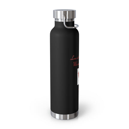 Love Quote Bottle – 22oz Copper Insulated Flask for Heart & Soul