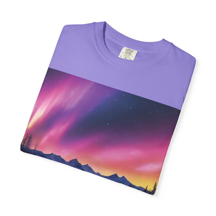 Aurora Lake T-Shirt — Northern Lights Landscape Tee