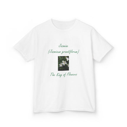 Jasmine Kids Tee – King of Flowers, Heavy Cotton