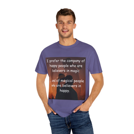Believers in Magic Tee – Unisex Garment-Dyed Shirt for Joyful Souls