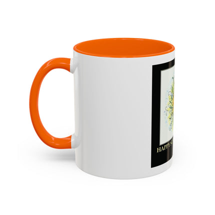 Happy Summer Solstice Coffee Mug — Sun Illustration Accent Mug (11/15oz)