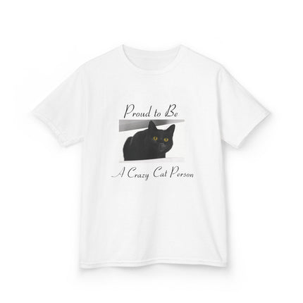 Proud Cat Person Kids Tee – Fun Cotton T-Shirt for Young Cat Lovers