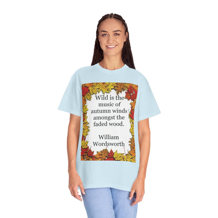 Wordsworth Autumn Quote T-Shirt