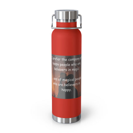 Magical Believers Bottle – 22oz Copper Vacuum Flask for Joyful Souls