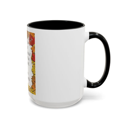 Autumn Leaves Quote Mug — William Wordsworth Fall Coffee Cup (11/15oz)