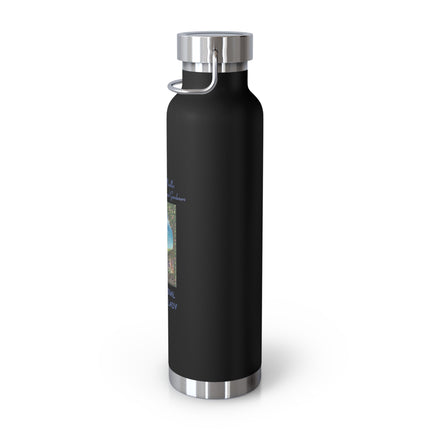 Cat Lover’s Insulated Bottle – 22oz Copper, Funny Gift