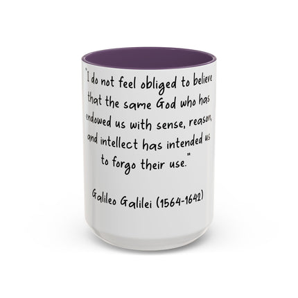 Galileo Quote Mug – 15oz Ceramic Accent Cup for Science Enthusiasts