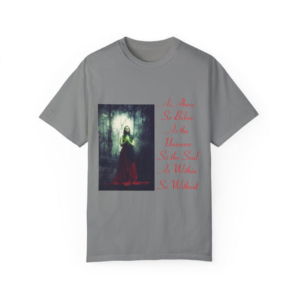 Mystic Quote T-Shirt – “As Above So Below” Graphic Tee (Unisex)