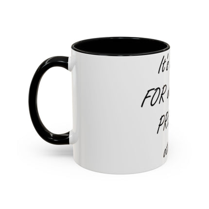 Peace Quote Mug – “Pray, Don’t Prey” – 11oz Accent Drinkware
